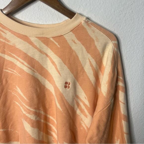 Sweaty Betty London Essentials Sweatshirt Orange Peach Tie Dye Printed Womens S - Picture 3 of 6